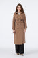 Ceket Yaka Kol Detaylı Mocha Trenç 12667