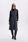 Kapüşonlu Uzun Kapitone Şişme Füme Yelek 0060