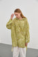 Hooded, Button-Front, Olive Green Tunic 1448