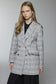 Kruvaze Yaka Düğmeli Inci Ekru Ceket 0109