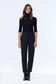 Black Trousers with Elastic Waistband 0259