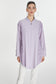 Embroidered Detail Zippered Lavender Jacket 0126