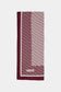 Monogram Desenli Bordürlü Prime Mürdüm Şal 0065