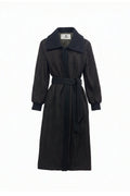 Hooded Jacket with Belt Detail, Ready to Wear, Black/Brown, Ready to Wear 0221
