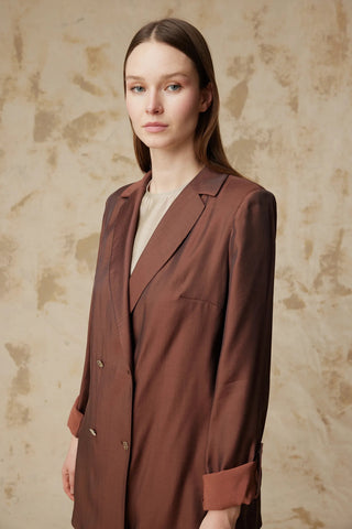 TK-1584 SEİDE TAKIM 38-46 Kahve Takım 1584