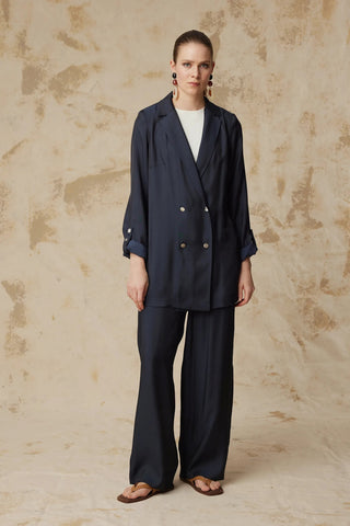 TK-1584 SEİDE TAKIM 38-46 Lacivert Takım 1584