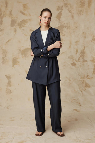 TK-1584 SEİDE TAKIM 38-46 Lacivert Takım 1584