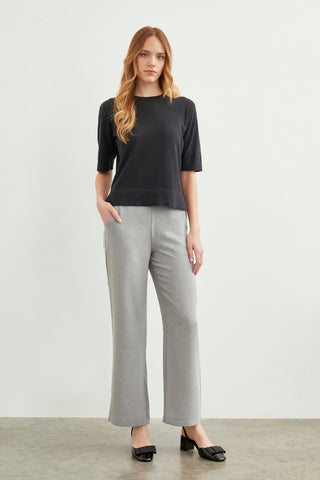 Zühre Bel Lastik Detaylı Bol Paça Kumaş