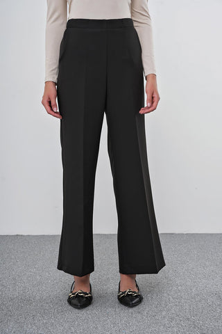 Zühre Bel Lastik Detaylı Bol Paça Kumaş