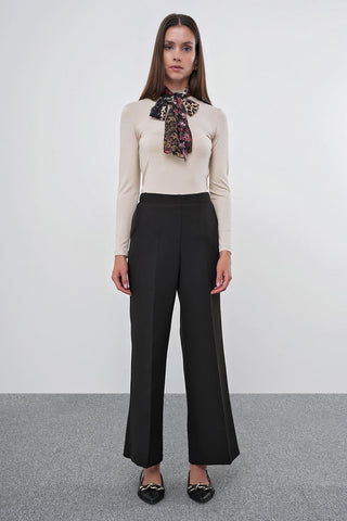 Zühre Bel Lastik Detaylı Bol Paça Kumaş