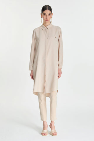 Zühre Gizli Düğme Detaylı Kırmızı