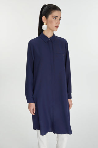 Zühre Gizli Düğme Detaylı Kırmızı