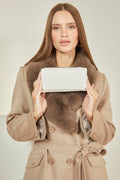 Monogram Patterned White Wallet 006