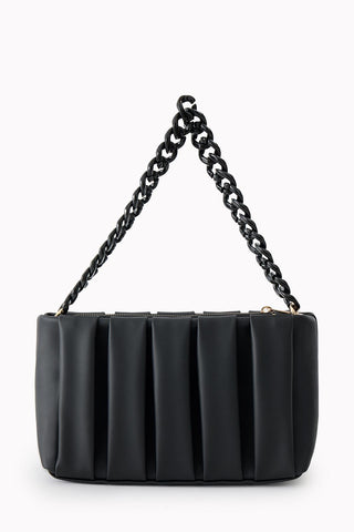 Zincir Askılı Siyah Çanta 0321