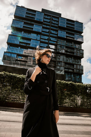 Palermo Trench Coat 38-48 Black Trench Coat 12615