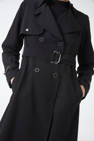 Palermo Trench Coat 38-48 Black Trench Coat 12615
