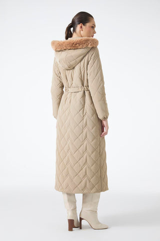 Namboo Quilted Jacket, Sizes 38-48, Beige, 12765