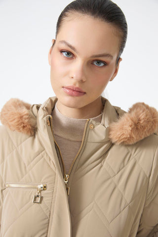 Namboo Quilted Jacket, Sizes 38-48, Beige, 12765
