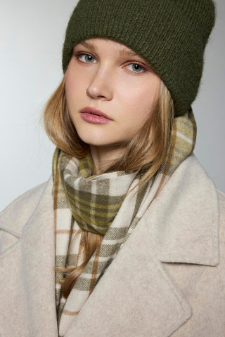 Kruvaze Yaka Cep Detaylı Kaşe Kaban Bej Kaban 13300