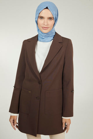 Monogram Desenli Seher Indigo Şal 0106