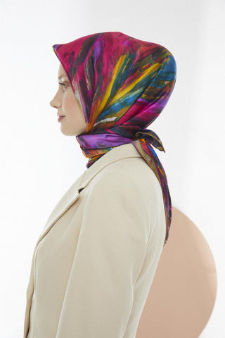 Satin Silk V-Original Scarf 1026