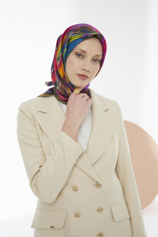 Satin Silk V-Original Scarf 1026