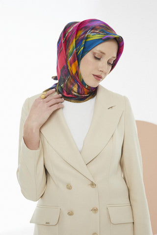 Satin Silk V-Original Scarf 1026