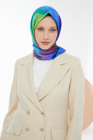 Polyester Saten V-Orj Eşarp 1031