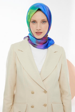 Polyester Saten V-Orj Eşarp 1031