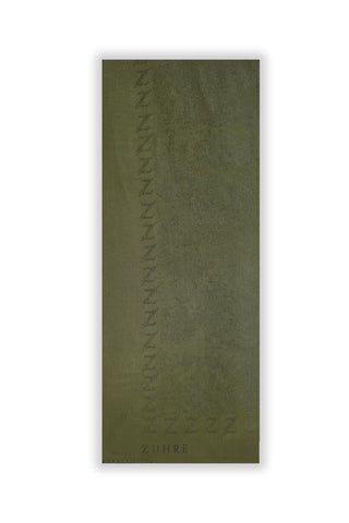 Zuhre Emerald Khaki Shawl 0013
