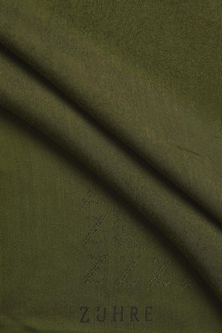 Zuhre Emerald Khaki Shawl 0013