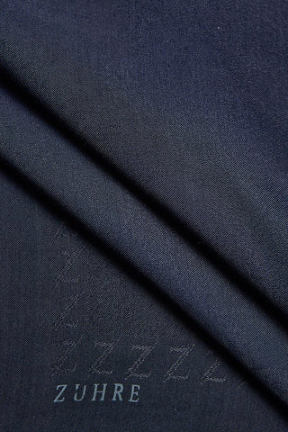 Zuhre Emerald Navy Blue Scarf 0013