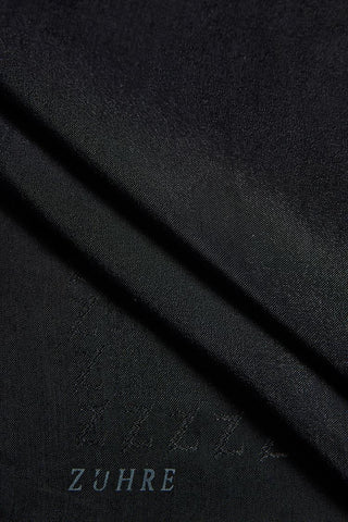Zuhre Emerald Black Scarf 0013