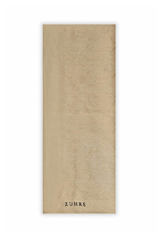 Zühre Koza Z Monogram Beige Shawl 0014