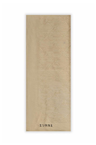 Zühre Koza Z Monogram Bej Şal 0014