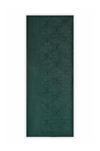 Zühre Koza Z Monogram Zümrüt Şal 0014