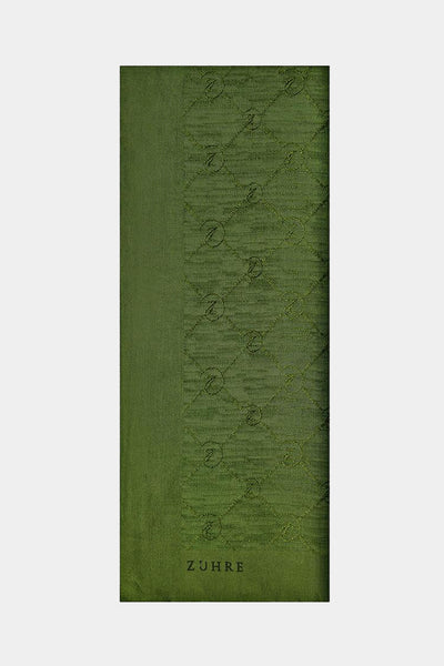 Zühre Koza Z Monogram Haki Şal 0014