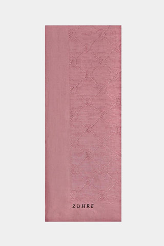 Zühre Koza Z Monogram Pembe Şal 0014