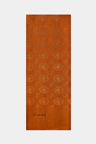 Zühre Gizem Z Monogram Kiremit Şal 0015