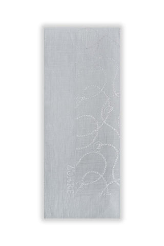 Zühre Flamlı Zincir Z Monogram A.gri Şal 0016