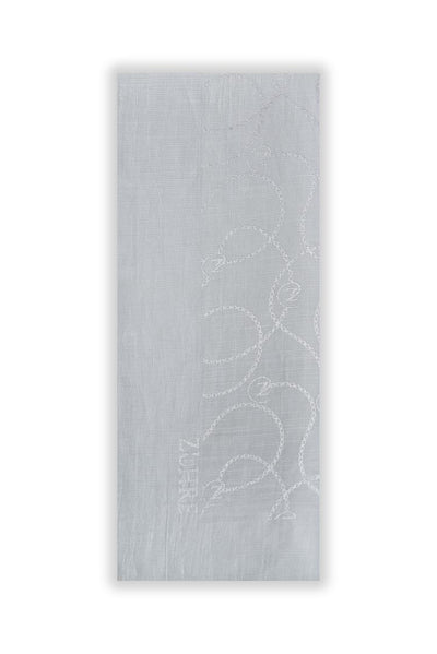Zühre Flamlı Zincir Z Monogram A.gri Şal 0016