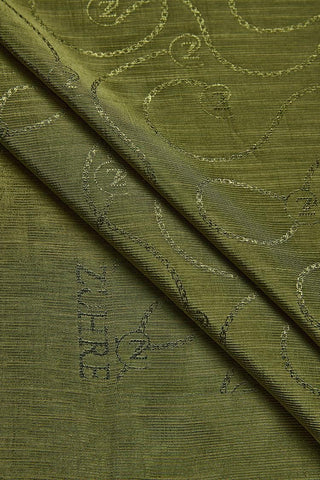 Zuhre Flamed Chain Z Monogram Khaki Scarf 0016