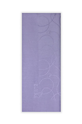 Zuhre Flamed Chain Z Monogram Lilac Scarf 0016