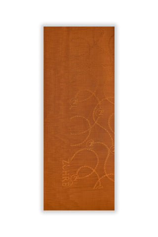 Zühre Flamlı Zincir Z Monogram Kiremit Şal 0016