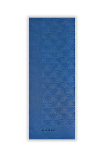 Zühre Rüya Z Monogram Indigo Şal 0017