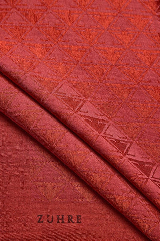 Zühre Rüya Z Monogram Kiremit Şal 0017
