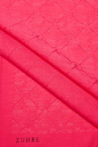 Zuhre Koza Z Monogram Fuchsia Scarf 0082