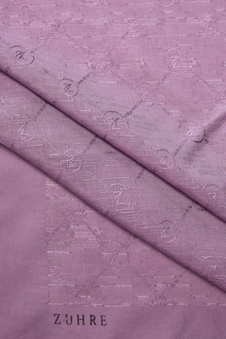 Zuhre Koza Z Monogram Lilac Scarf 0082
