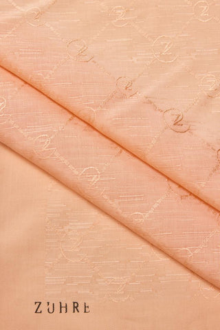 Zuhre Koza Z Monogram Salmon Scarf 0082