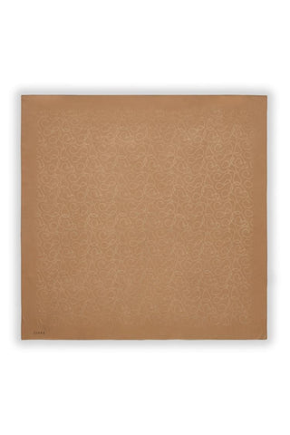 Zühre Flamlı  Zincir Z Monogram Camel Eşarp 0084